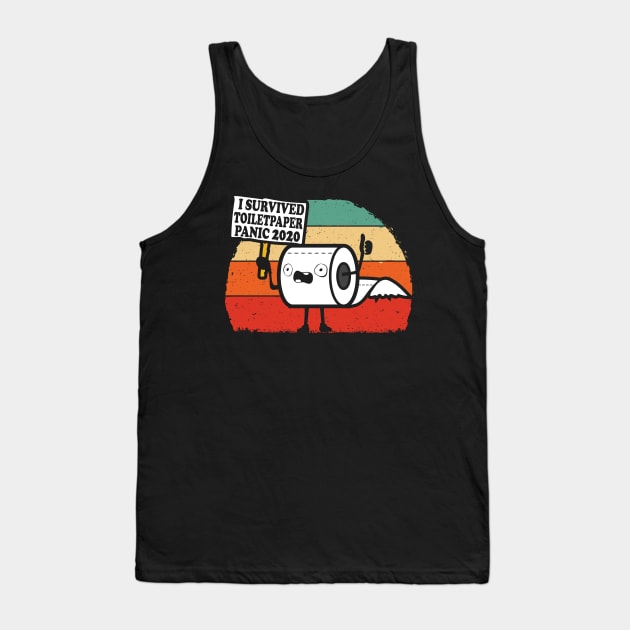 I Survived Toilet Paper Panic 2020 Tank Top by Dailygrind